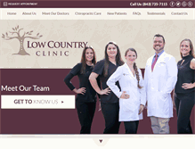 Tablet Screenshot of lowcountryclinic.com